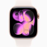 Apple Watch Series 11 GPS — 42mm Rose Gold Aluminum Case — Light Blush Sport Band S/M (MEU04LW/A) - Image 2