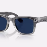 Ray-Ban Meta Wayfarer Gen 2 RW4012 Shiny Transparent Grey Transition Sapphire