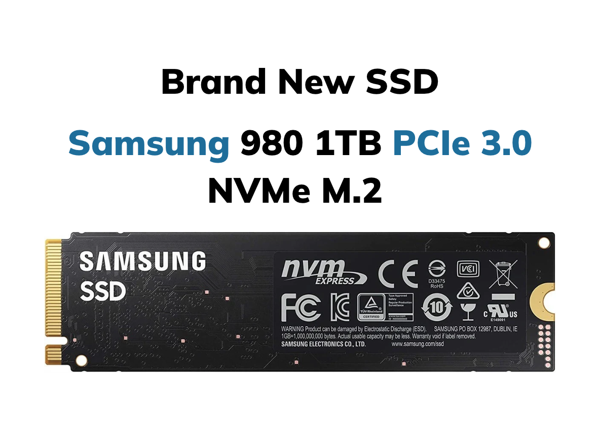 980 1TB PCIe 3.0 NVMe M.2 SSD 980 1TB PCIe 3.0 NVMe M.2 SSD